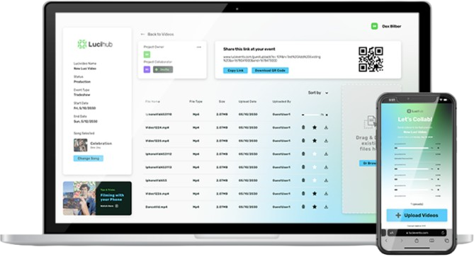 Lucihub project dashboard interface